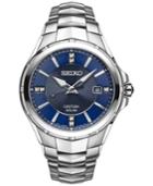 Seiko Men's Solar Coutura Diamond Accent Stainless Steel Bracelet Watch 42mm Sne443