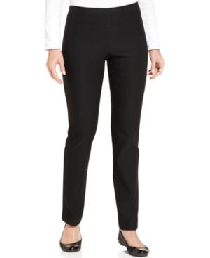 Charter Club Petite Cambridge Tummy-control Slim-leg Pants, Created For Macy's