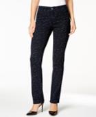 Charter Club Petite Lexington Starry Night Straight-leg Jeans, Only At Macy's