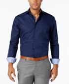Tasso Elba Men's Long-sleeve Dot-print Shirt