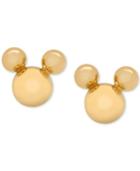 Disney Children's Mickey Mouse Stud Earrings In 14k Gold