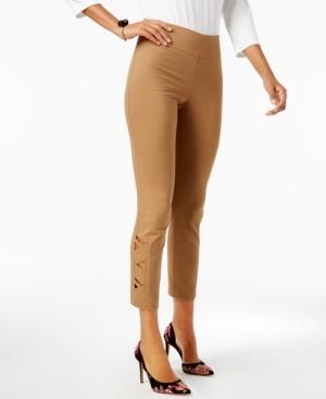 Inc International Concepts Curvy-fit Cutout Skinny Pants, Created For Macy's