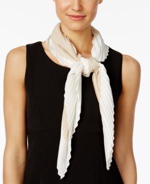 Calvin Klein Pleated Diamond Scarf