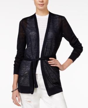 Armani Exchange Lightweight Belted Cardigan