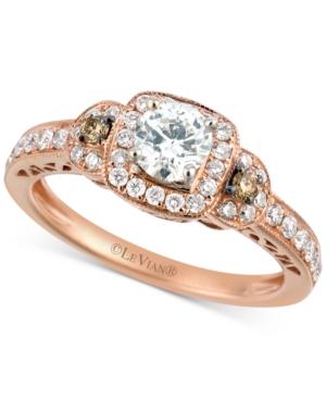 Le Vian Bridal Diamond Engagement Ring (3/4 Ct. T.w.) In 14k Rose Gold