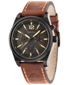 Timberland Men's Brant Brown Leather Strap Watch 45x53mm Tbl14642jsb02