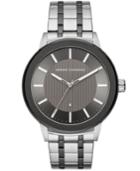 Ax Armani Exchange Men's Maddox Diamond-accent Two-tone Stainless Steel Bracelet Watch Created For Macy's 46mm