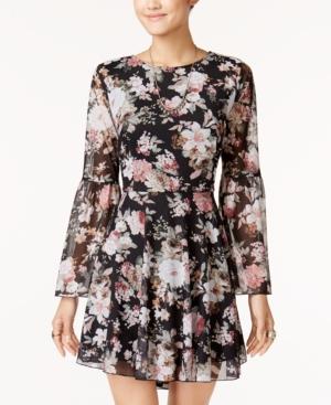 American Rag Juniors' Bell-sleeve Fit & Flare Dress, Created For Macy's