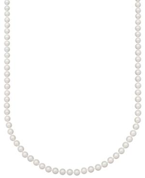 "belle De Mer Pearl Necklace, 18"" 14k Gold Aa Akoya Cultured Pearl Strand (6-6-1/2mm)"