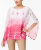 Jm Collection Ombre Dyed Poncho, Created For Macy's