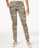 Rewind Juniors' Camo Printed Utility Jeggings