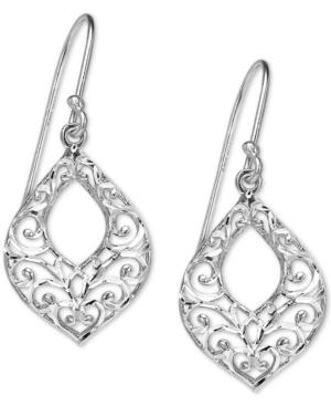 Giani Bernini Filigree Openwork Drop Earrings In Sterling Silver, Created For Macy's