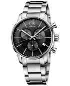 Calvin Klein Men's Swiss Chronograph City Stainless Steel Bracelet Watch 43mm K2g27143