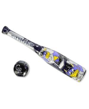 Jarden Sports Colorado Rockies Mini Bat And Ball Set