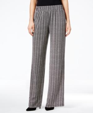 Ny Collection Petite Printed Pull-on Pants