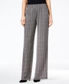 Ny Collection Petite Printed Pull-on Pants