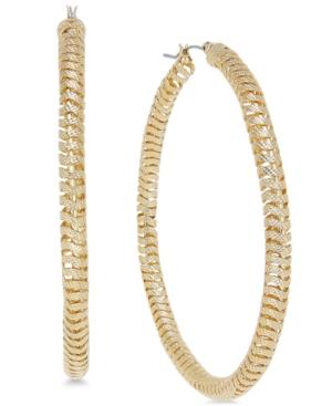 Thalia Sodi Gold-tone Spiral Hoop Earrings, Created For Macy's