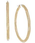Thalia Sodi Gold-tone Spiral Hoop Earrings, Created For Macy's