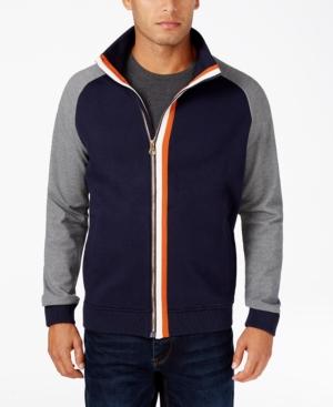 Sean John Men's Striped Placket Track Jacket