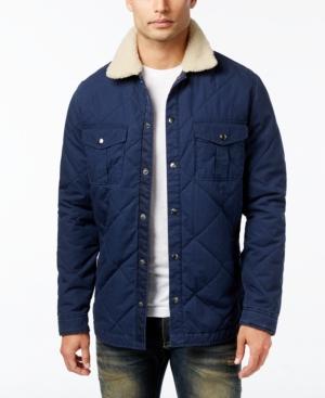 Lucky Brand Men's Quilted Jacket With Fleece Lining