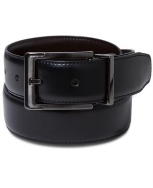 Perry Ellis Men's Leather Dress Reversible Belt
