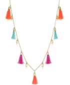 Inc International Concepts Gold-tone Popsicle & Tassel Long Statement Necklace, Only At Macy's