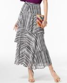 I.n.c. Printed Tiered Skirt, Created For Macy's