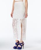 Material Girl Juniors' Burnout Front-slit Maxi Skirt, Only At Macy's