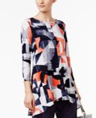 Alfani Handkerchief-hem Knit Top, Only At Macy's