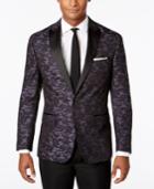 Ryan Seacrest Distinction Men's Slim-fit Black/navy Camouflage Dinner Jacket, Only At Macy's