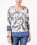 Charter Club Paisley Top, Only At Macy's
