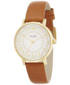 Kate Spade New York Women's Metro Luggage Leather Strap Watch 34mm 1yru0835
