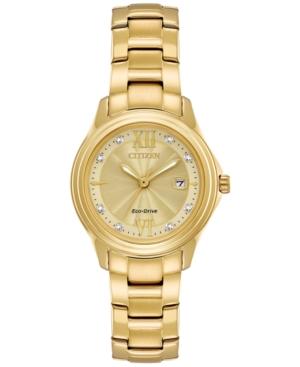 Citizen Women's Silhouette Gold-tone Stainless Steel Bracelet Watch 30mm Fe1132-84p, A Macy's Exclusive Style