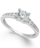X3 Certified Diamond Engagement Ring In 18k White Gold (1 Ct. T.w.)