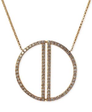 Geo By Effy Diamond Circle Pendant Necklace (1 Ct. T.w.) In 14k Gold