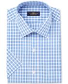 Club Room Men's Classic/regular Fit Short Sleeve Dress Shirt, Only At Macy's
