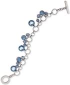 Anne Klein Two-tone Shaky Bead Toggle Bracelet