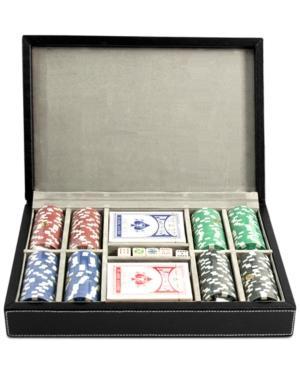 Bey-berk All-inclusive Leather Poker Set