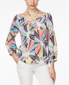 Trina Turk Amorita Off-the-shoulder Silk Top