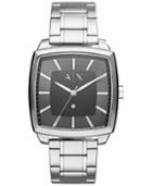 Ax Armani Exchange Men's Diamond Accent Stainless Steel Bracelet Watch 40x40mm Ax2360
