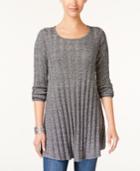 Style & Co Ribbed Knit Tunic, Created For Macy's