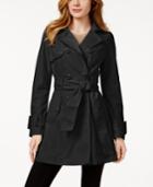 Betsey Johnson Corset-back Skirted Trench Coat