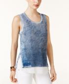 Inc International Concepts Cotton Layered-look Sweater, Only At Macy's