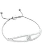 Charter Club Silver-tone Hammered Link Choker Necklace, Only At Macy's