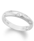 Giani Bernini Crystal Accent Band Ring In Sterling Silver