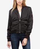 Lucky Brand Ruched Bomber Jacket