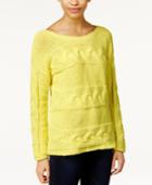Bar Iii Long-sleeve Cable-knit Sweater, Only At Macy's