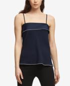 Dkny Colorblocked Tiered Top