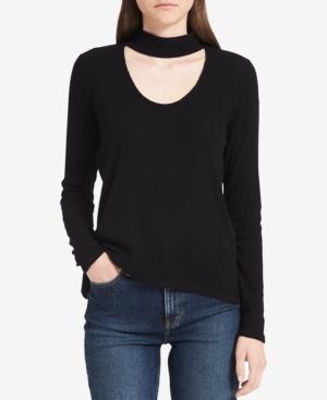 Calvin Klein Jeans Ribbed Choker Top
