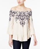 Style & Co. Off-the-shoulder Peplum Top, Only At Macy's